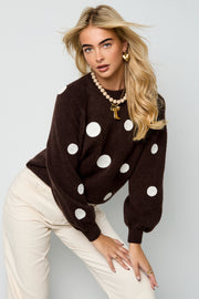 Gepunkteter Pullover