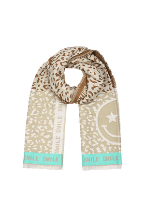 Soft Sponge Winter Scarf in Multicolour, Pink, and Beige