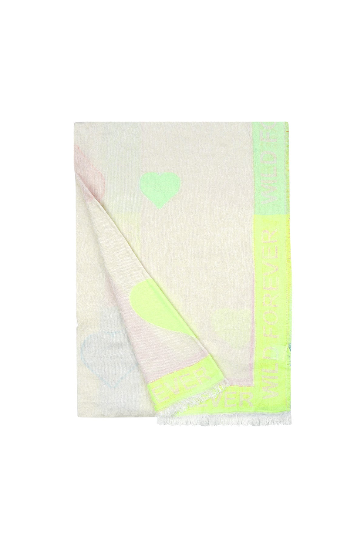 Schal mit buntem Print – mehrfarbig