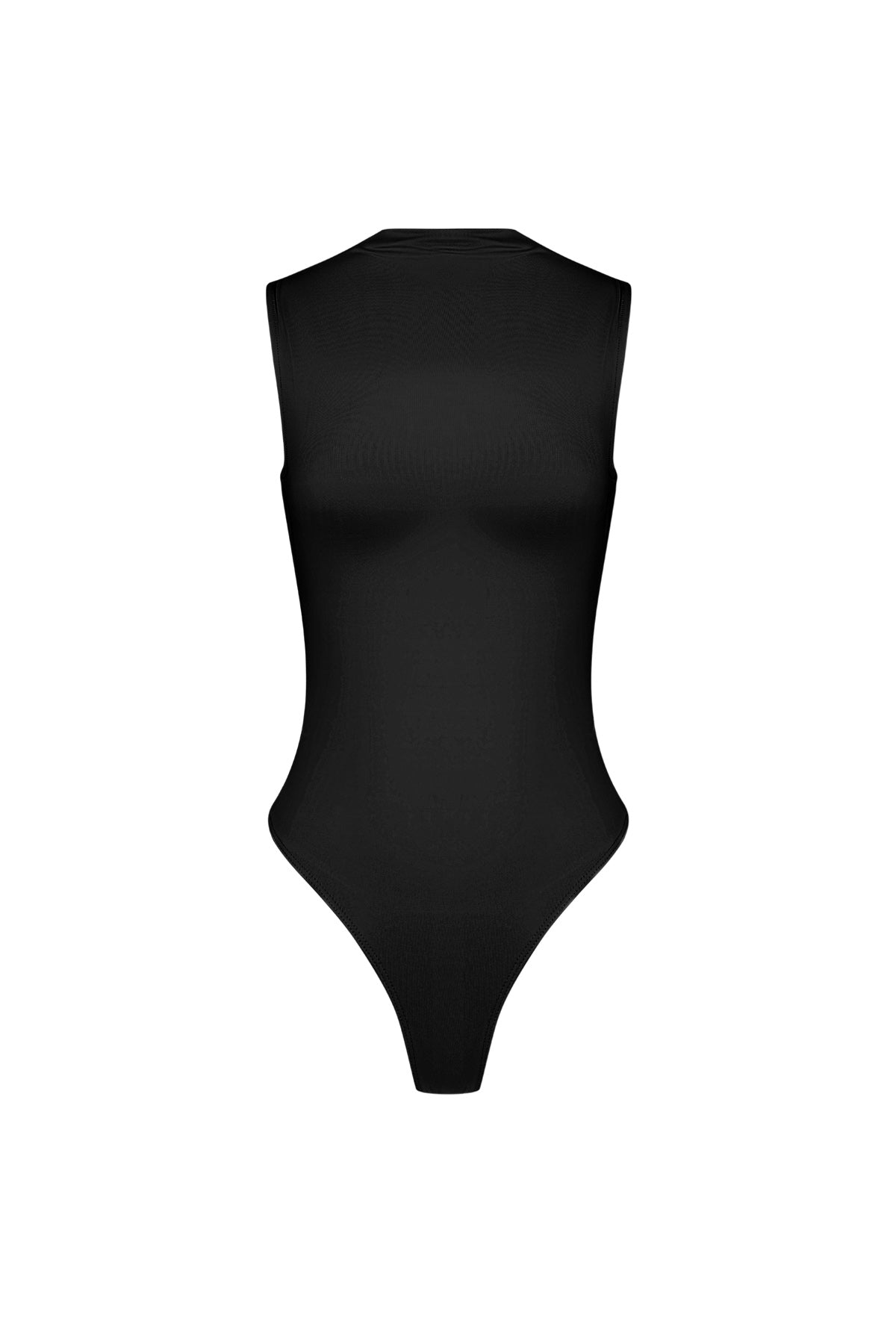 Elastisches Strick Damen Body Hochkragen Minimalistisches Design