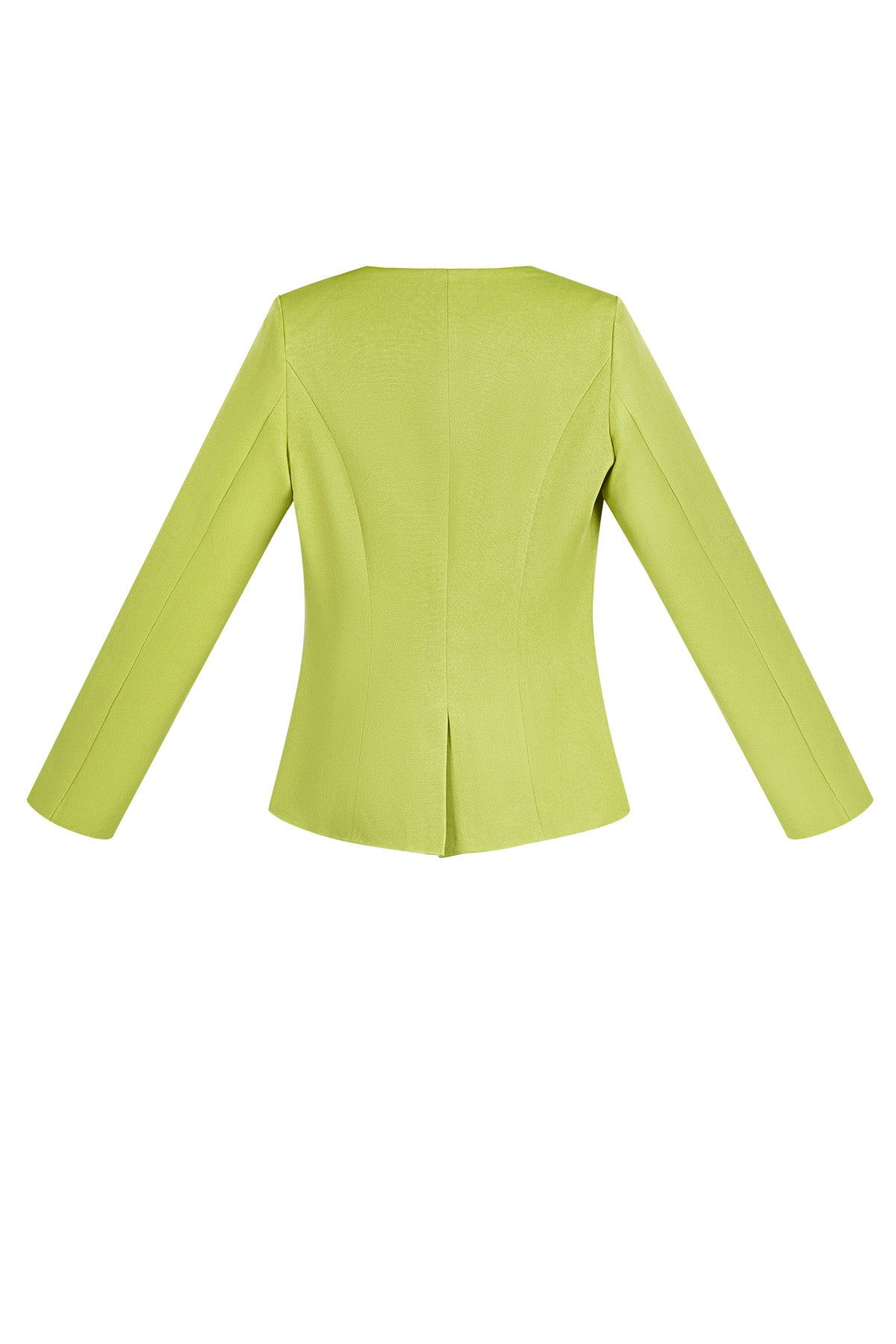Polyester Damen Blazer Anzug Quadratischer Ausschnitt Taillierter Schnitt