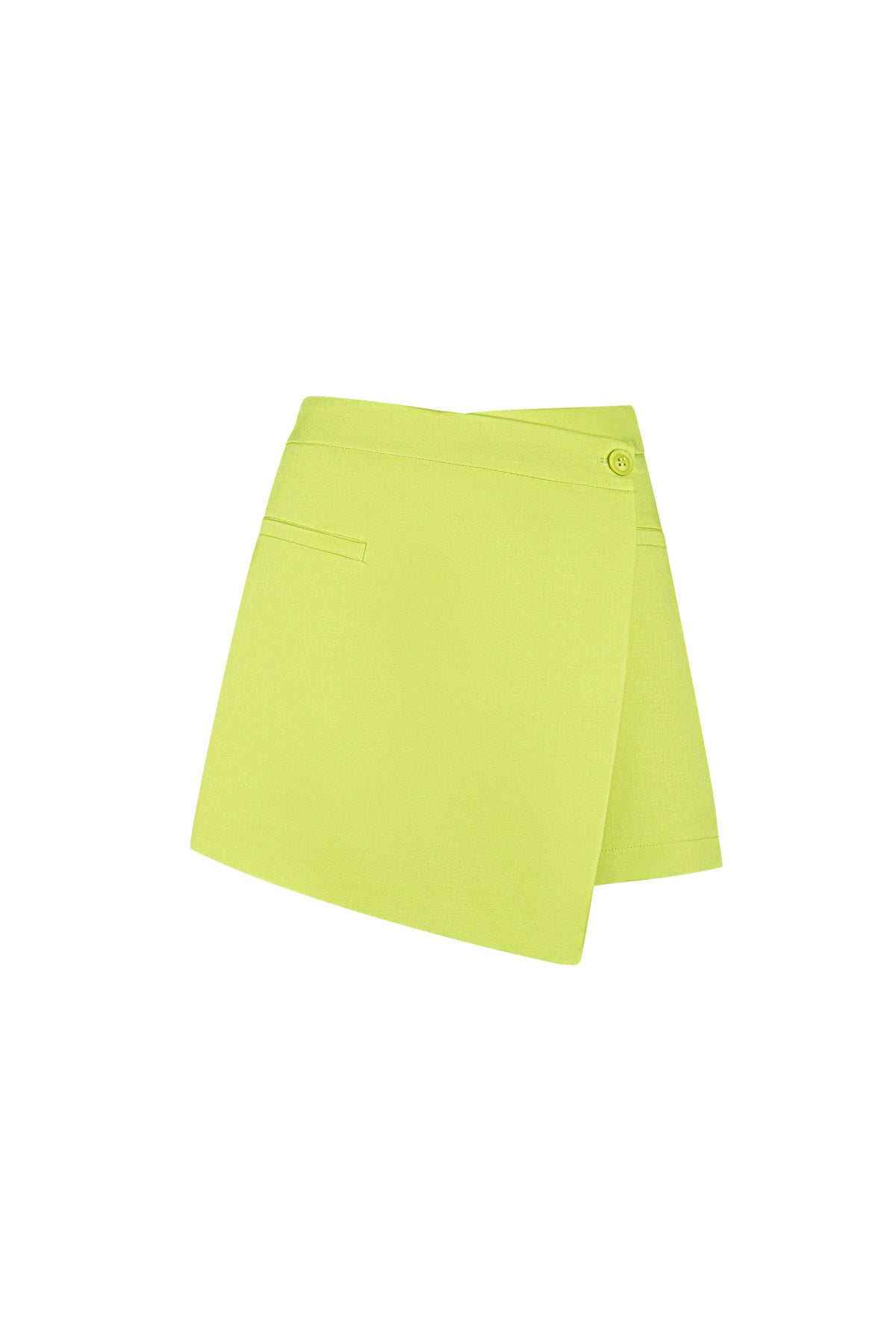 Polyester Damen Minirock Asymmetrisches Wrap-Design