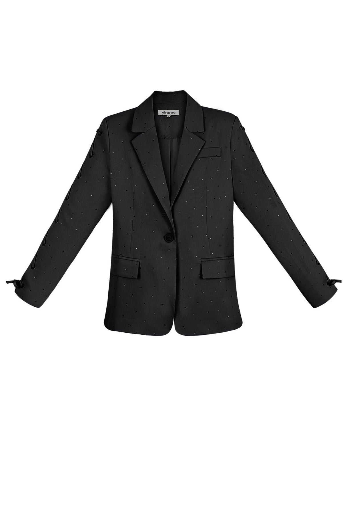 Polyester Damen-Blazer-Set mit Schnürmanschetten