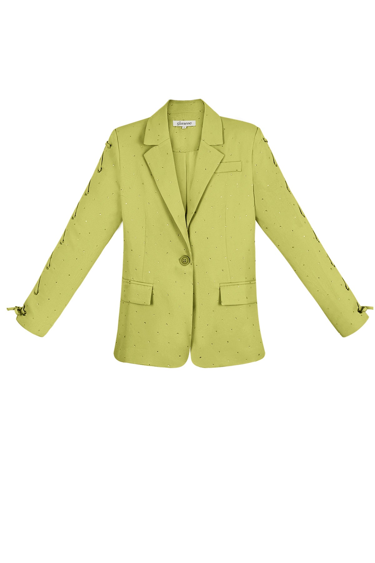 Polyester Damen-Blazer-Set mit Schnürmanschetten