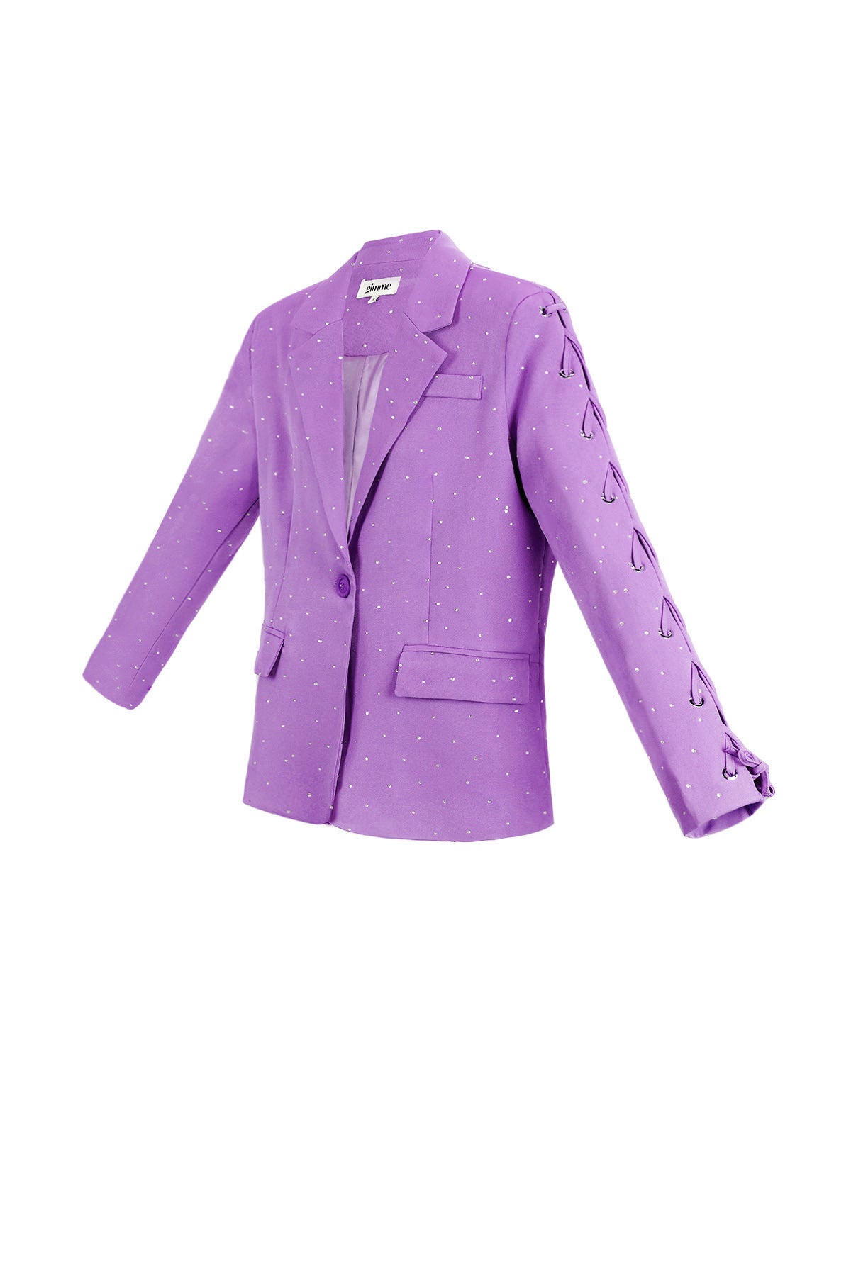 Polyester Damen-Blazer-Set mit Schnürmanschetten