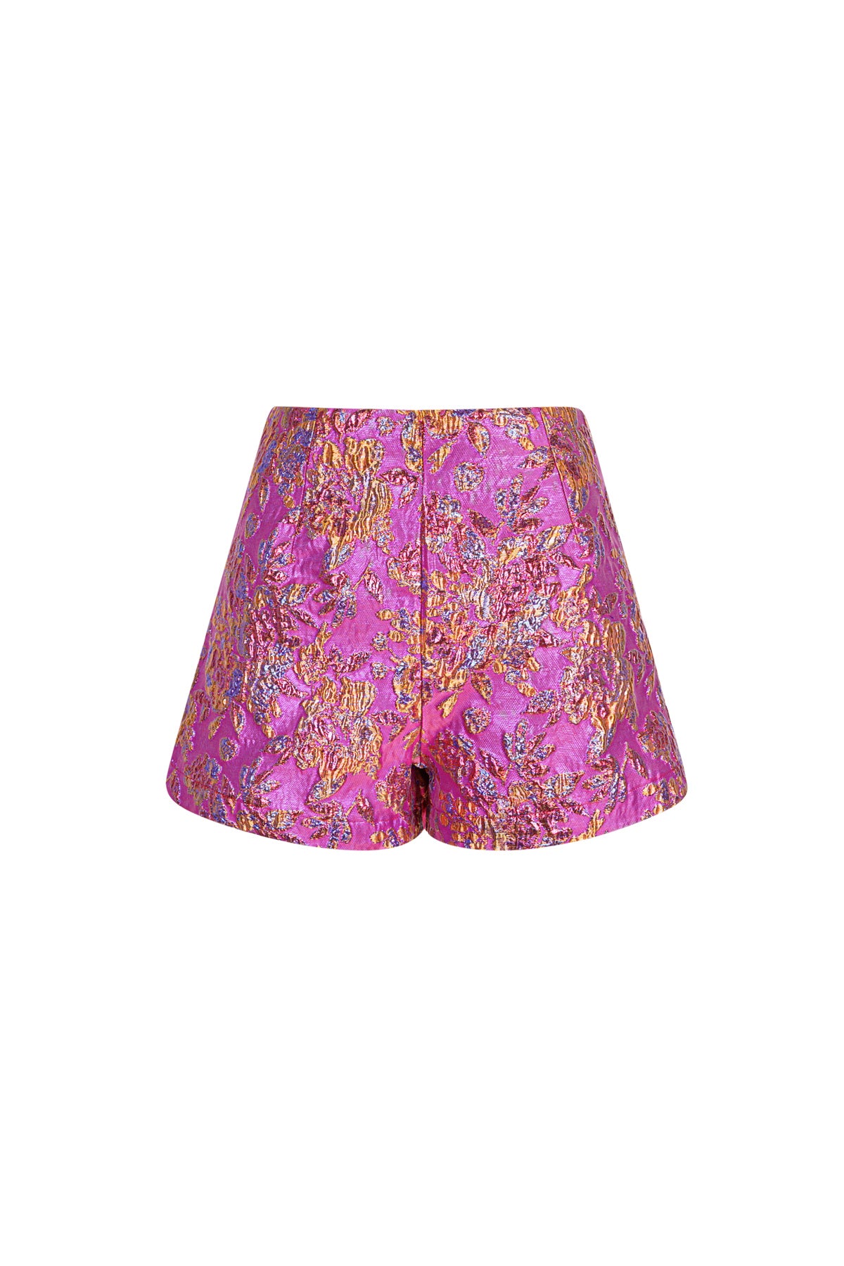Polyester Damen-Hochtaillierte Shorts Blumenmuster