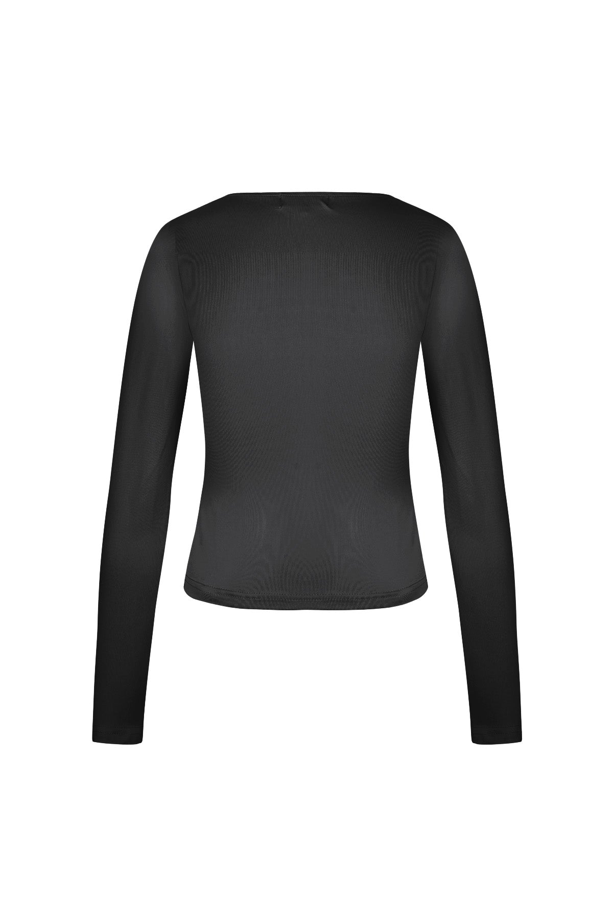 Polyester Damen Langarm-Crop-Top Quadratischer Ausschnitt Bodycon Passform