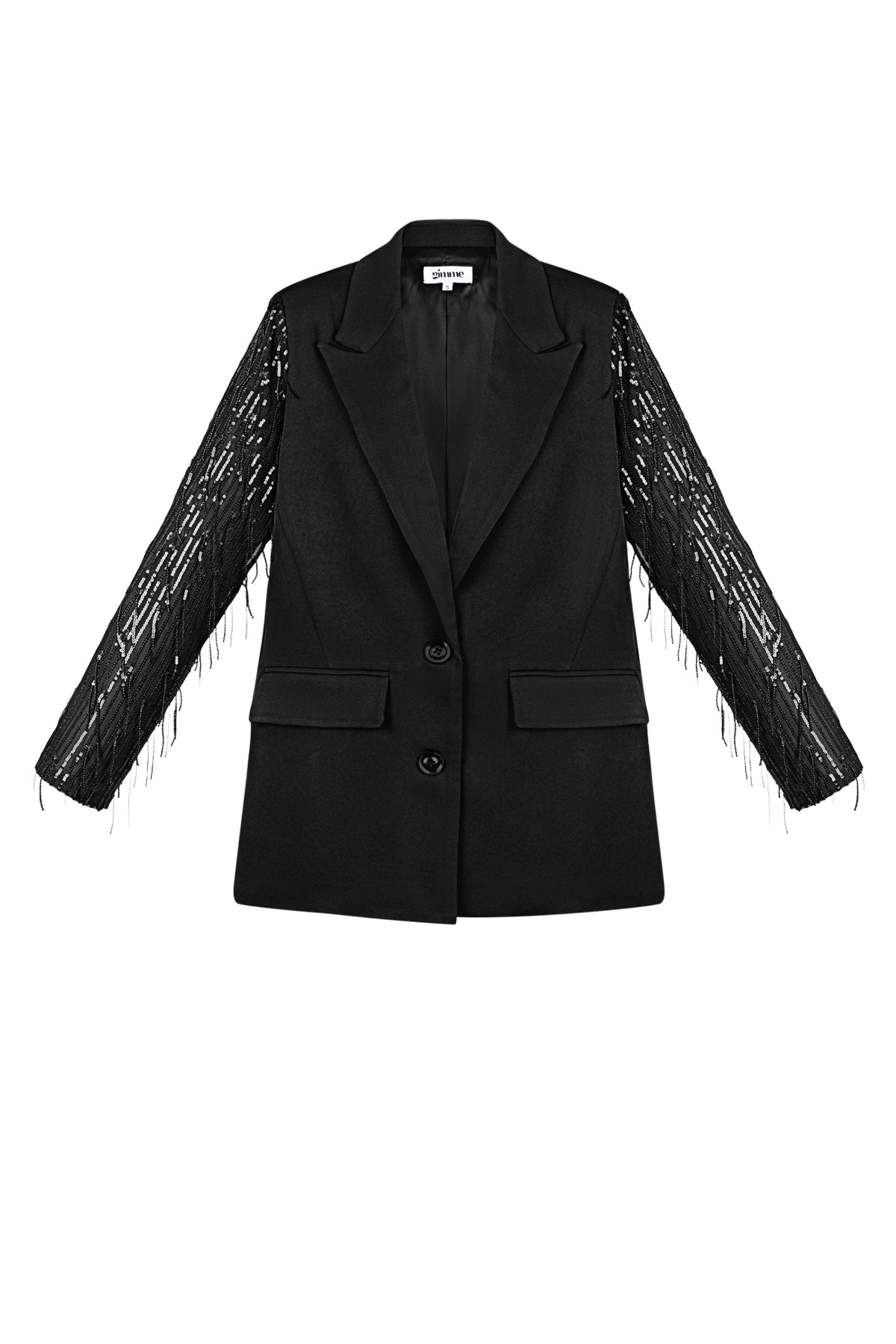 Polyester Damen Blazer Mit Fransenärmel Design