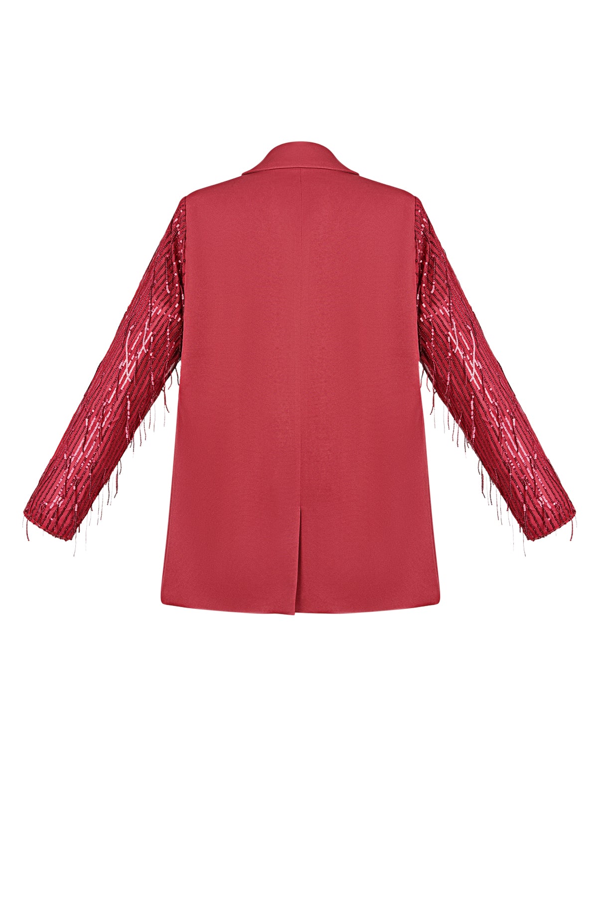 Polyester Damen Blazer Mit Fransenärmel Design