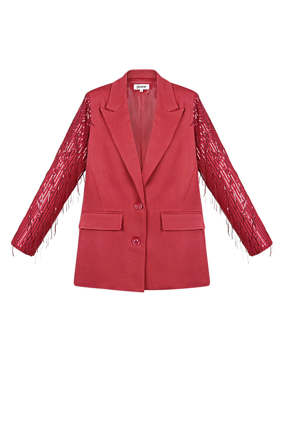 Polyester Damen Blazer Mit Fransenärmel Design