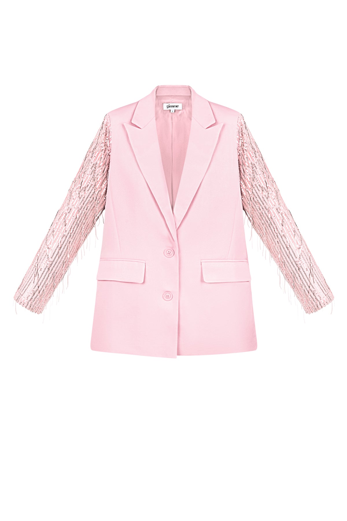 Polyester Damen Blazer Mit Fransenärmel Design