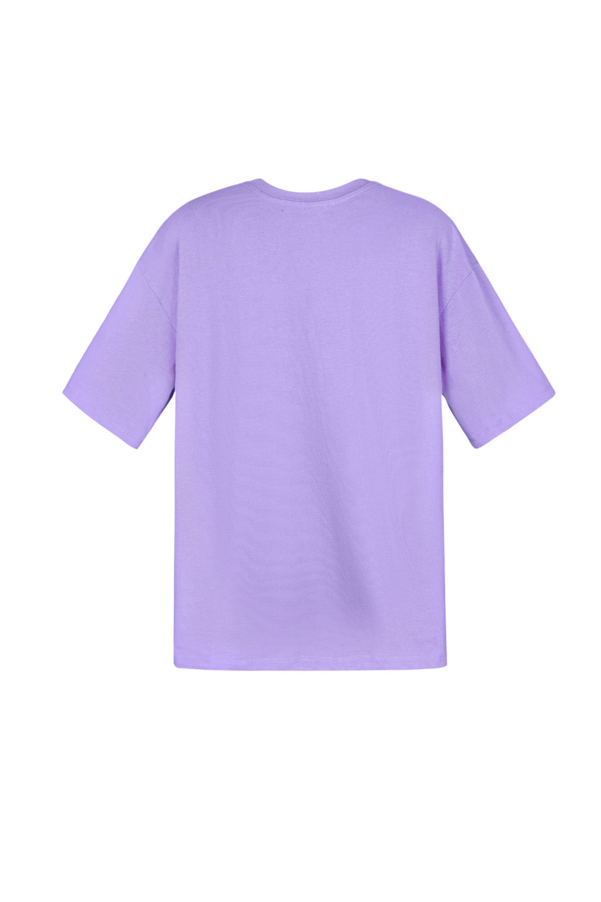 Baumwolle Damen T-Shirt Oversized Schmetterlingsdruck