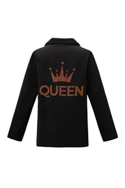 Polyester Damen Anzugjacke Krone Stickerei