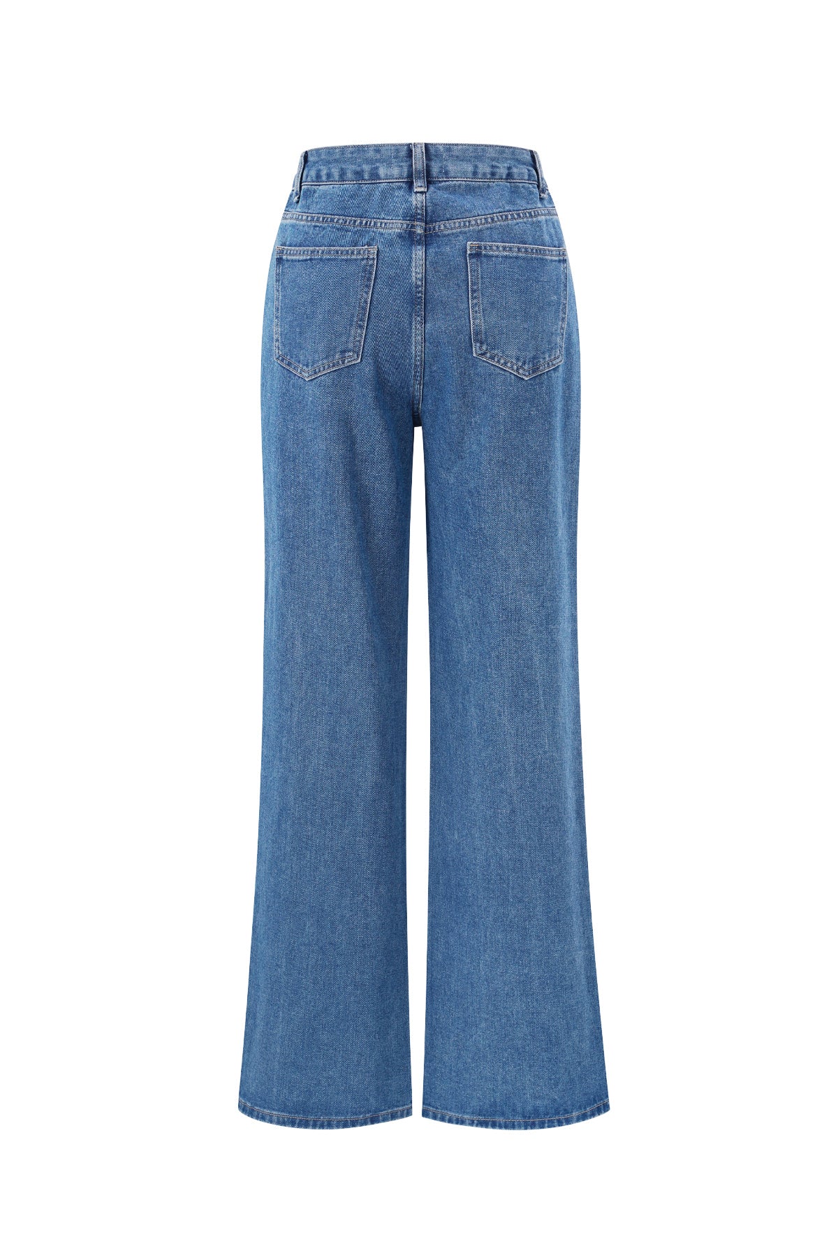 Baumwolle Gewebte Damen Gerade Jeans Herz Stickerei Casual