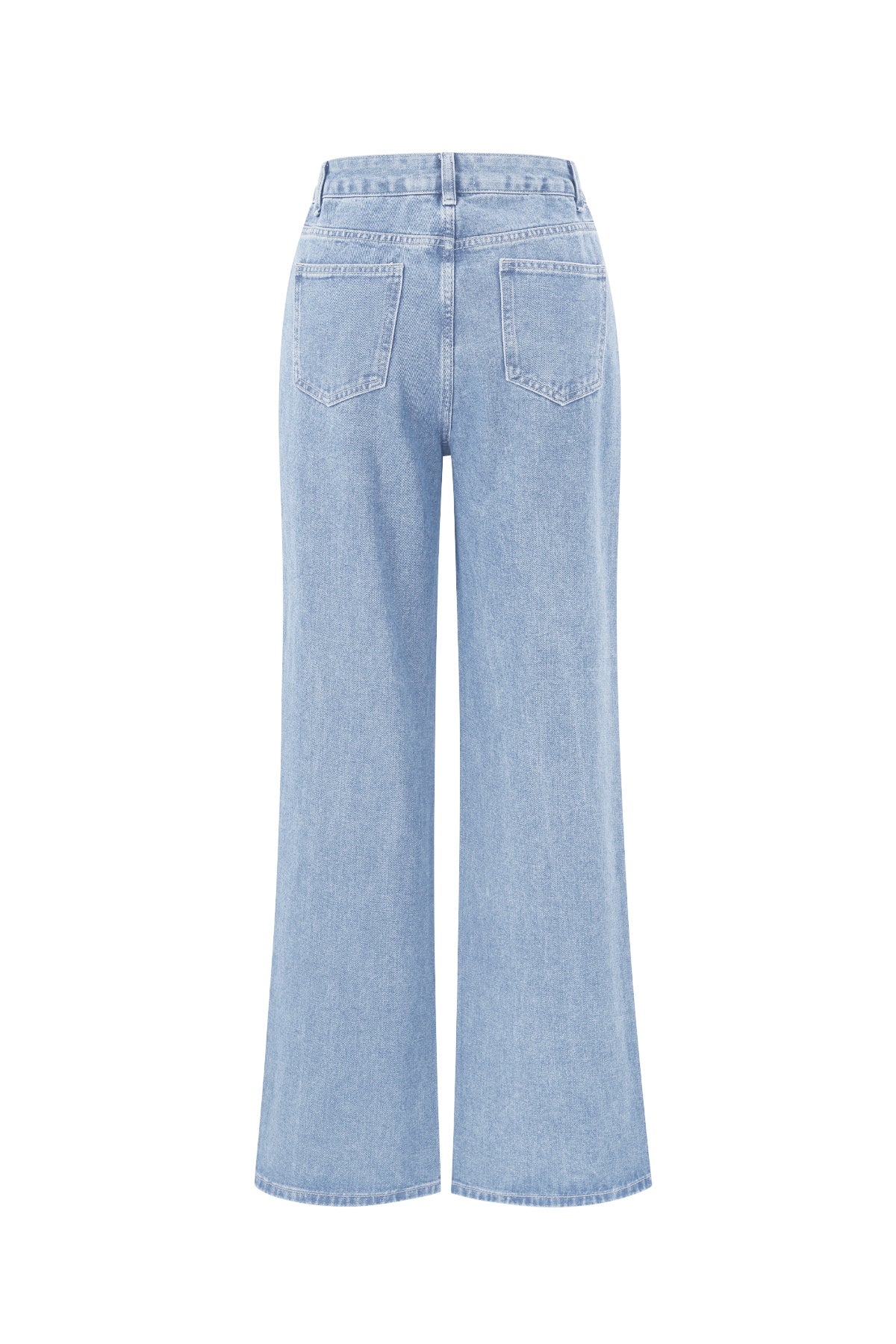 Baumwolle Gewebte Damen Gerade Jeans Herz Stickerei Casual