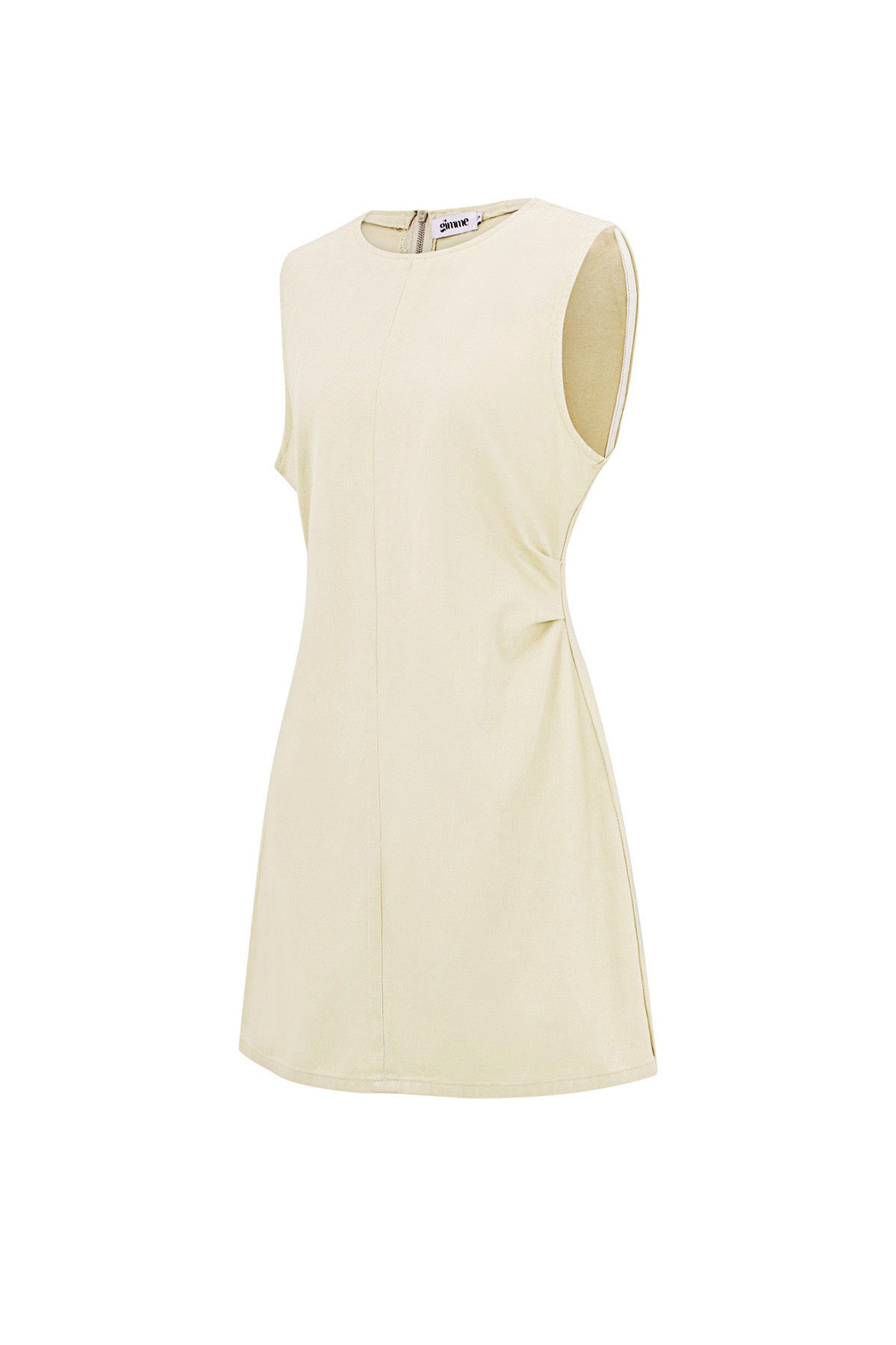 Baumwolle Damen Mini Kleid Ärmellos Bodycon