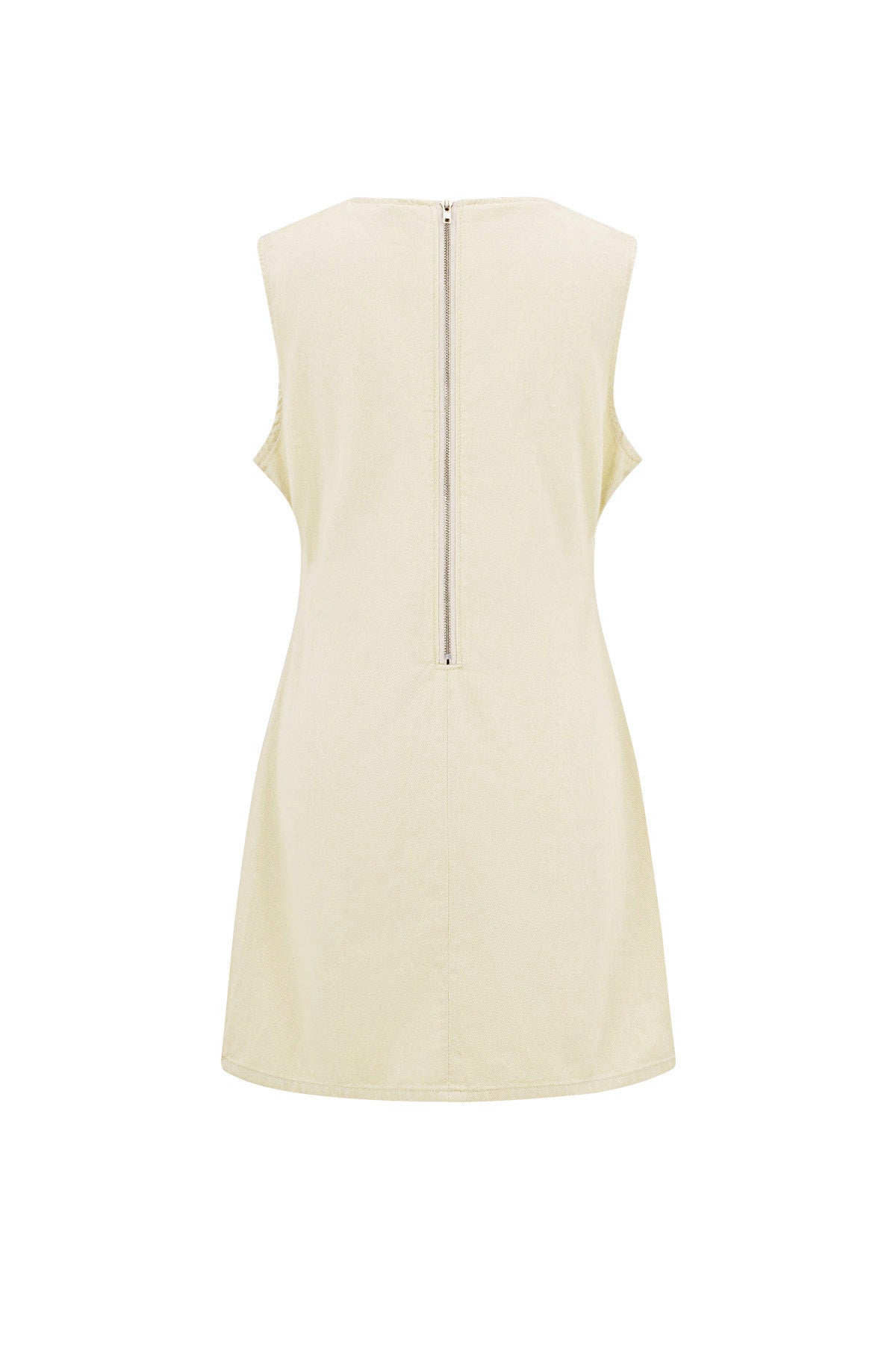 Baumwolle Damen Mini Kleid Ärmellos Bodycon