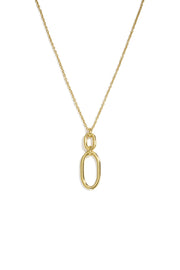 Halsketten mit Anhänger aus Edelstahl, Ellipsenform, schlichte Serie „Alltagsschmuck“, Damenschmuck