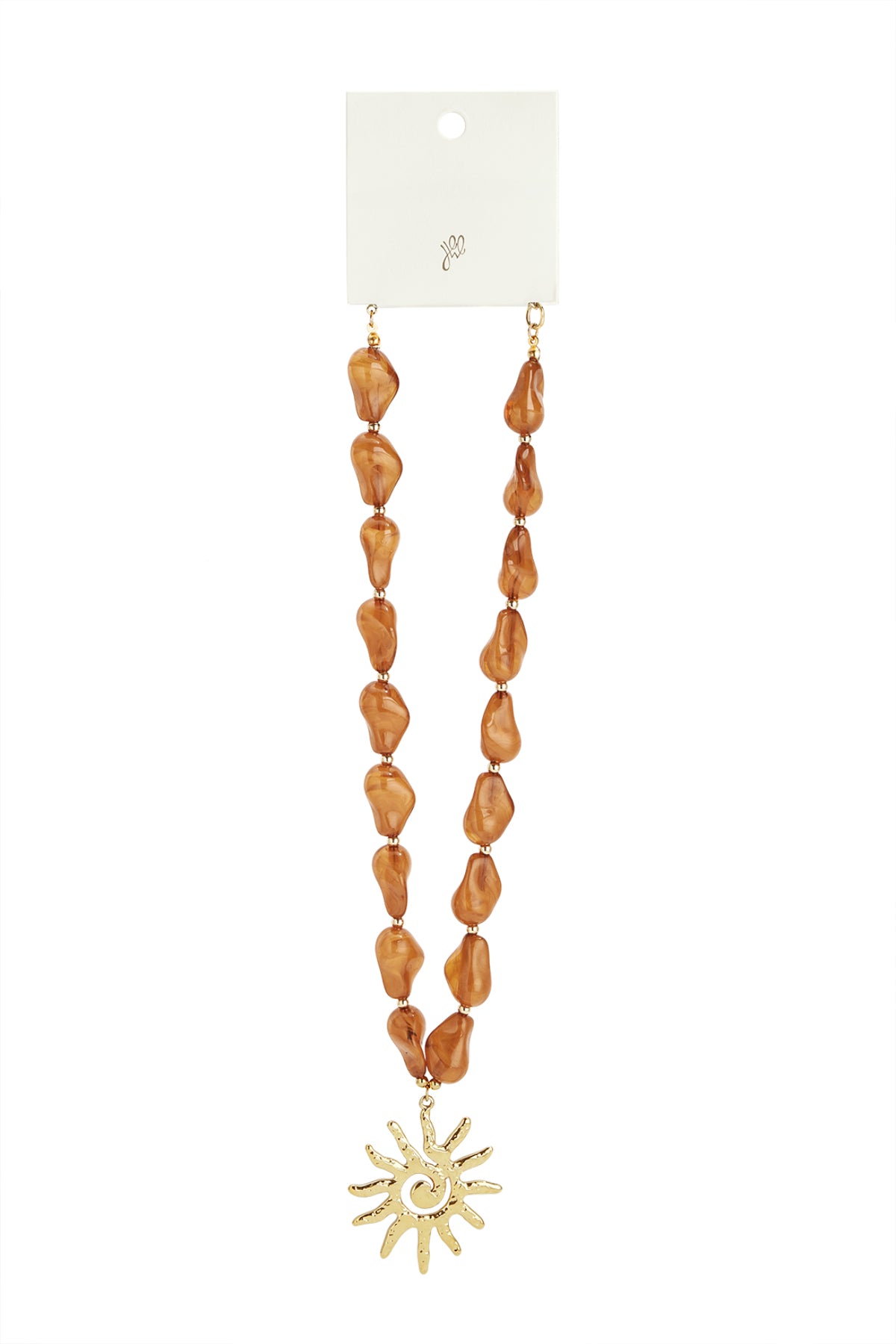 Perlenkette mit Sonnenanhänger
