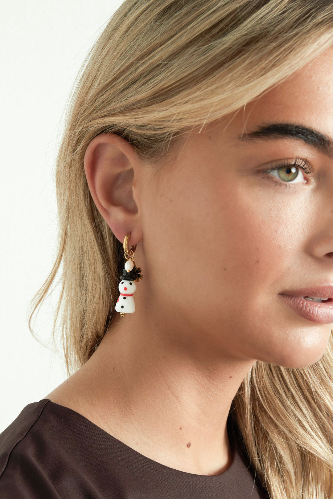 Edelstahl Tropfen Ohrringe Cartoon Casual Weihnachten Einfache Serie frauen schmuck