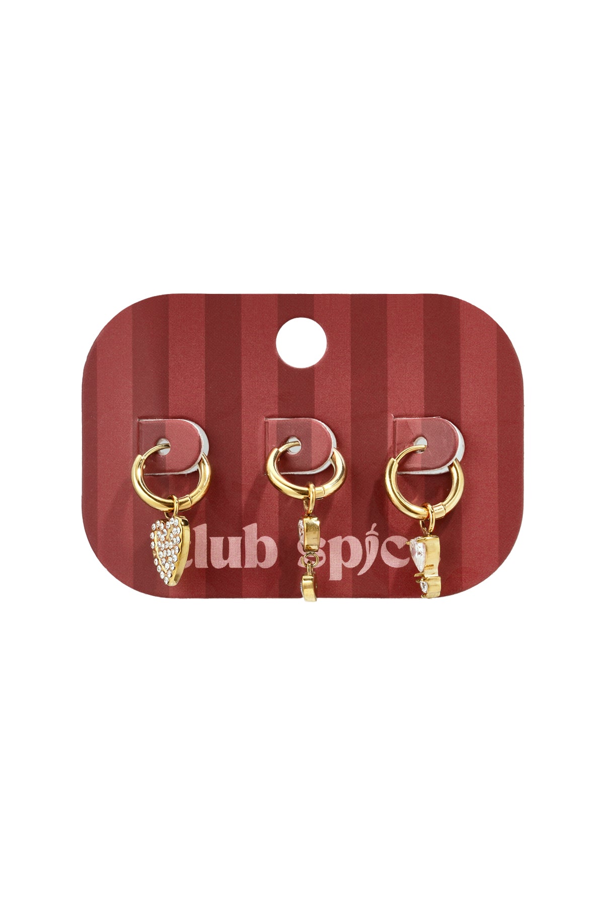 Ohrring-Sets aus Edelstahl, Herz, schlichte Serie, Damenschmuck
