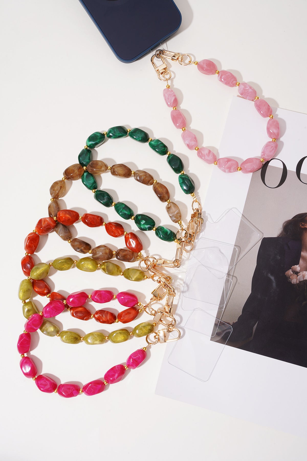 Handykette aus Acrylperlen, lässiges Accessoire für jeden Tag