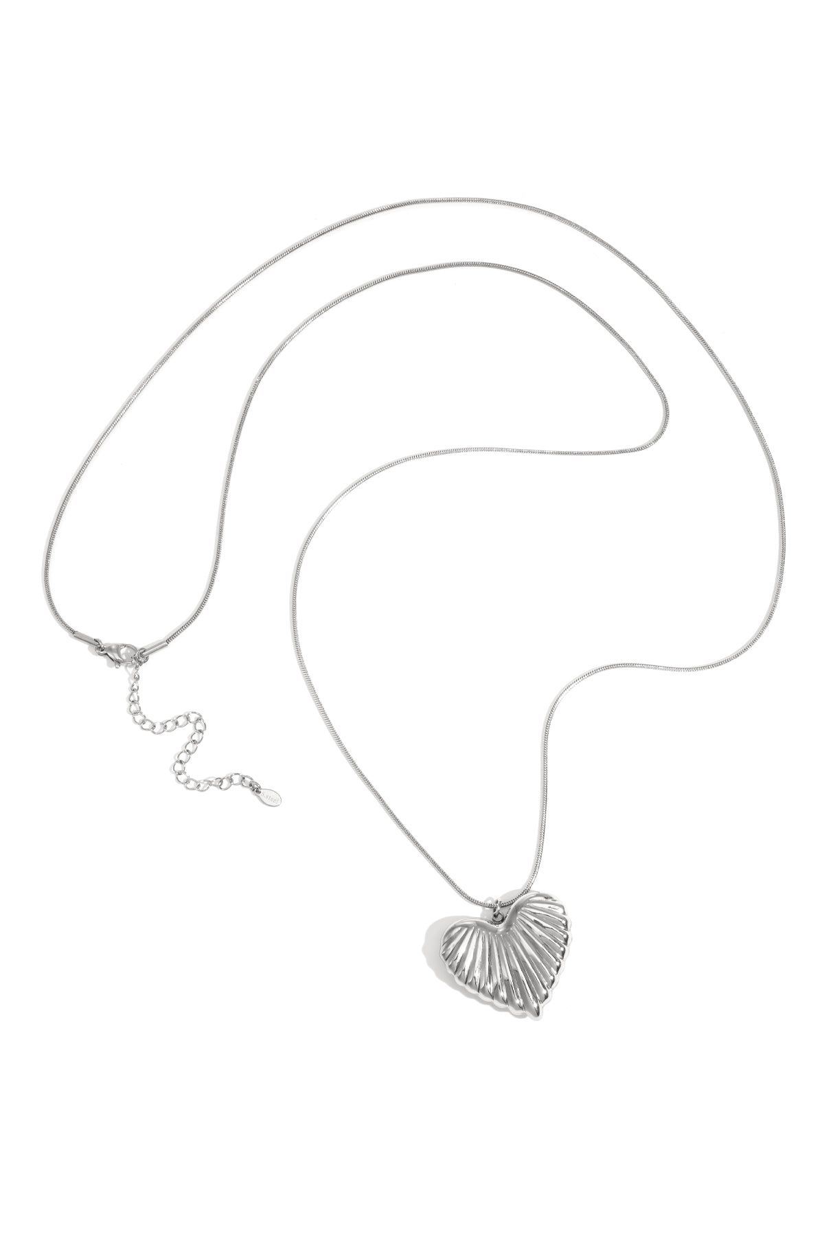 Edelstahl Lange Halsketten Herz Casual Täglich Einfache Serie frauen schmuck