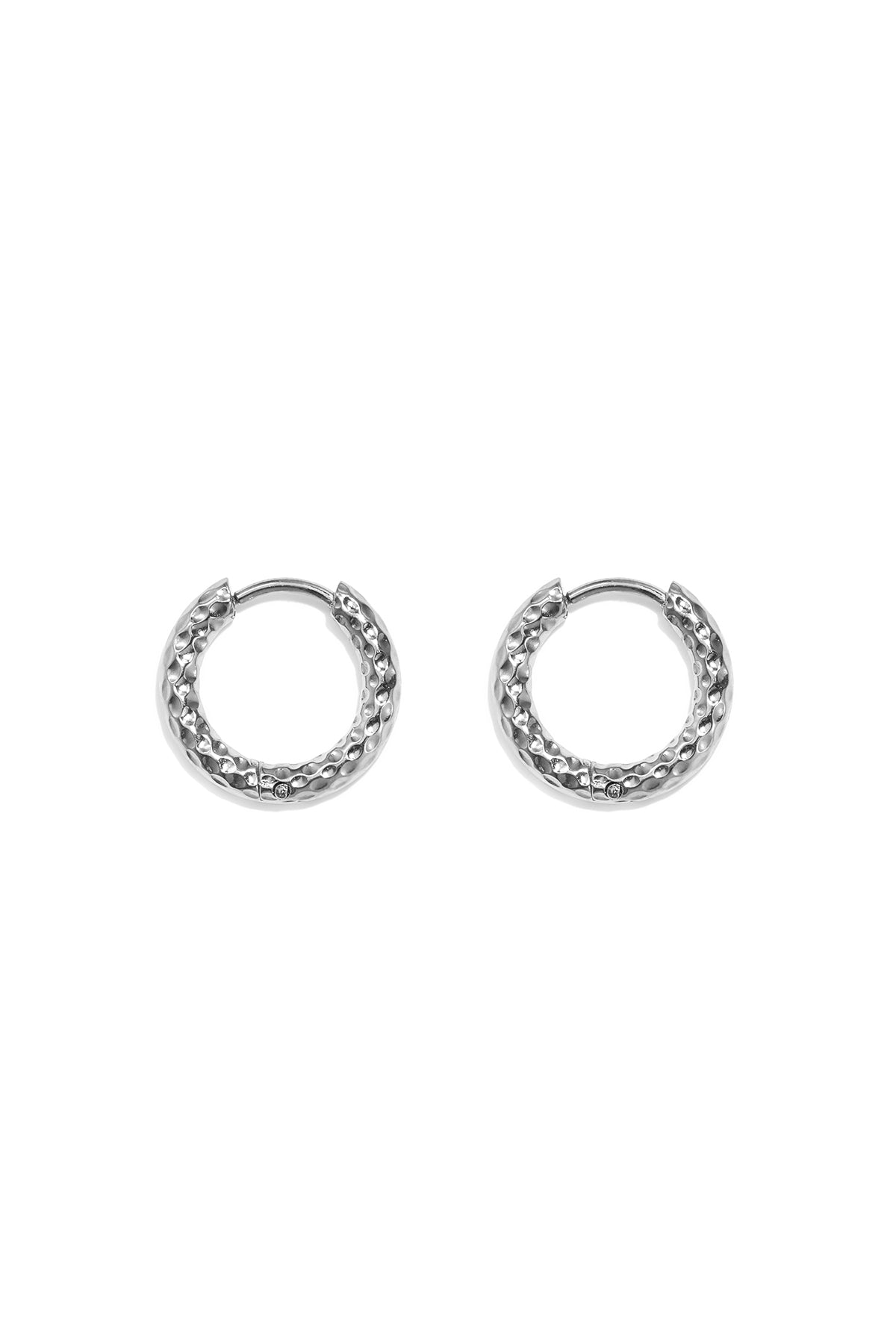 Edelstahl-Creolen, schlicht, elegant, für jeden Tag – Damenschmuck