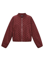 Gepunktete Jacke
