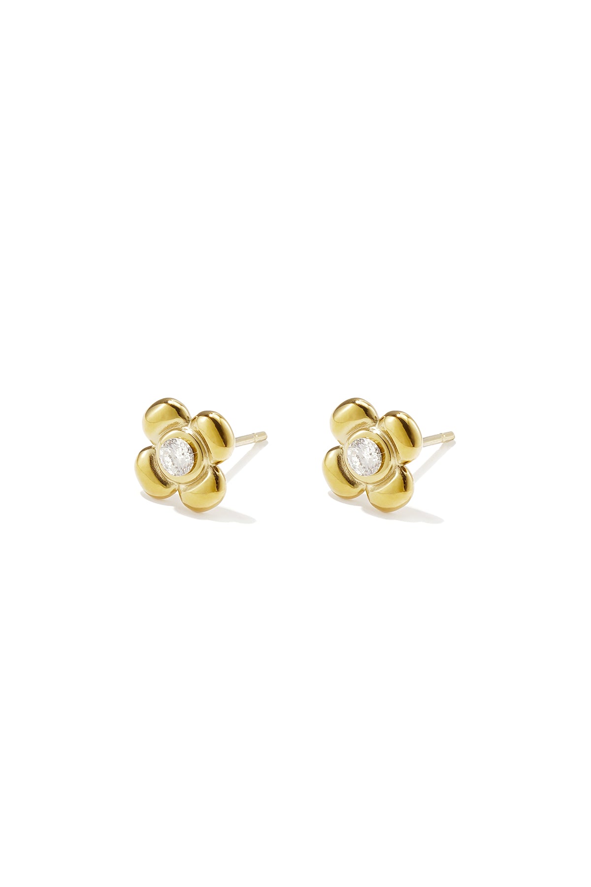 Ohrstecker aus Edelstahl, Blumenmuster, schlichte und lässige Serie, Damenschmuck