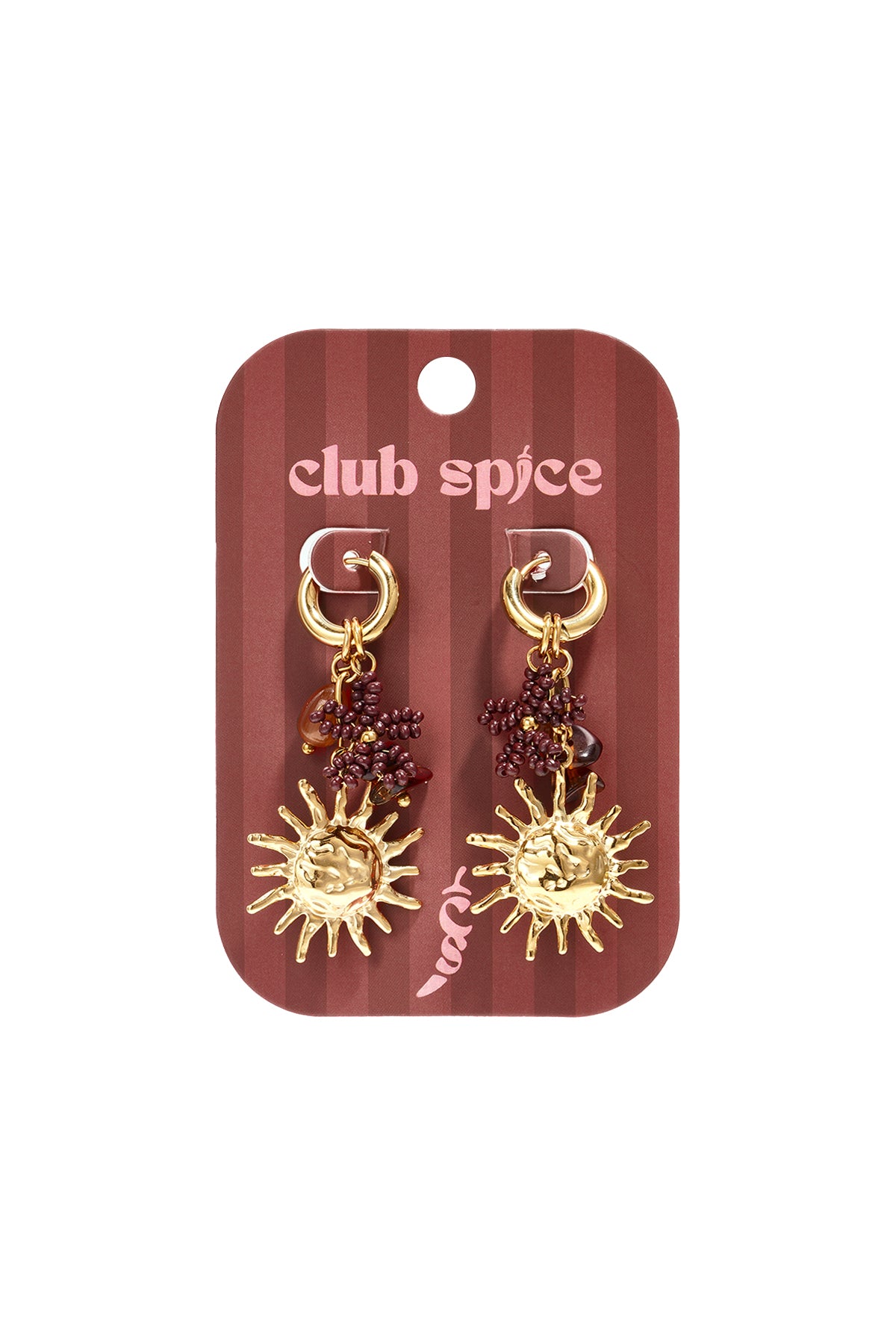 Ohrringe mit Edelstahlperlen, Sun Simple Daily Simple Serie, Damenschmuck