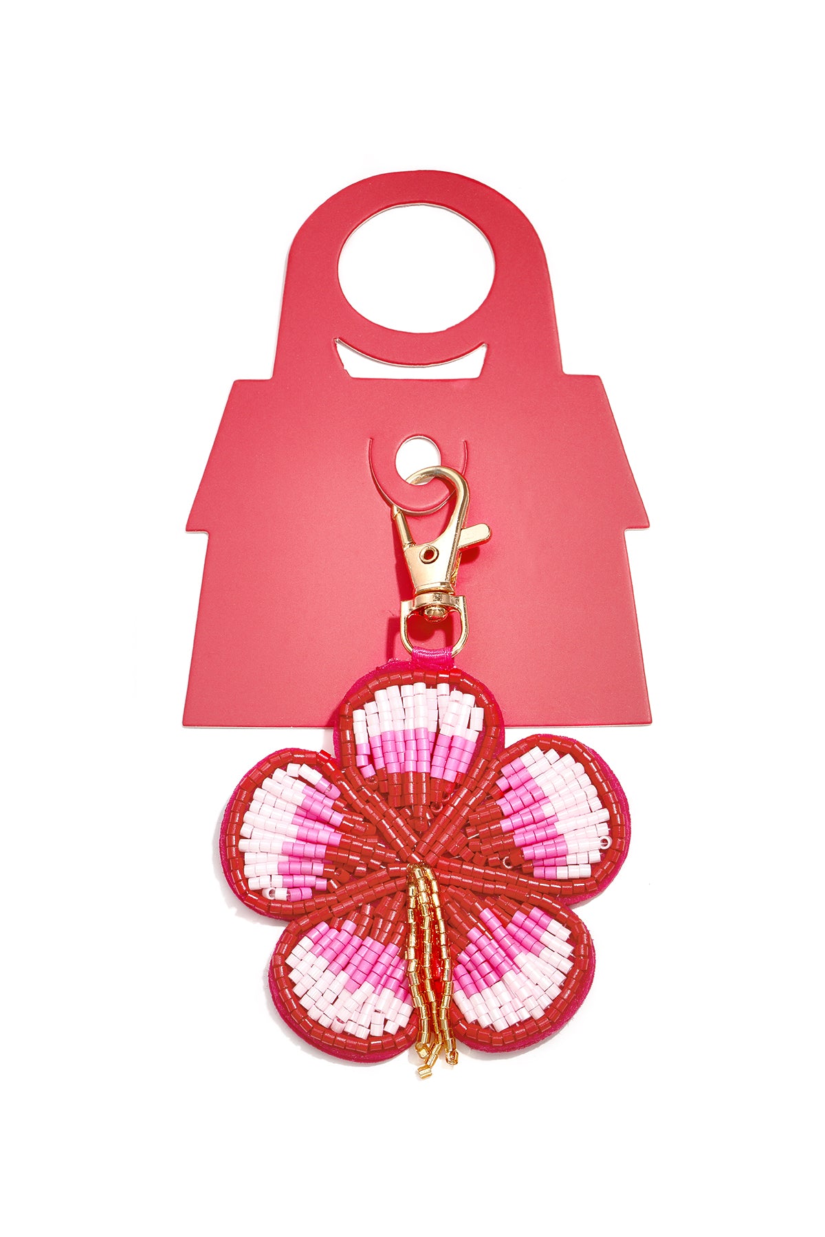 Taschenanhänger, Blumen, lässiges Glas, Alltagsaccessoires