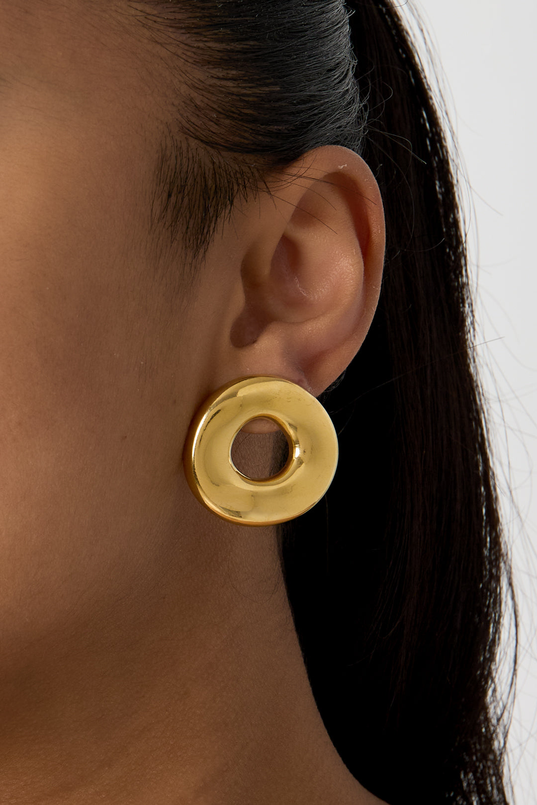 Statement-Ohrringe in Donut-Form