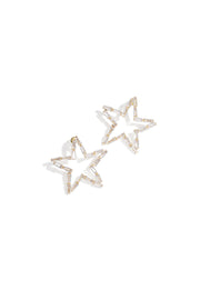 Kupfer Ohrstecker Stern Elegante Weihnachten Luxuriöse Serie Damenschmuck