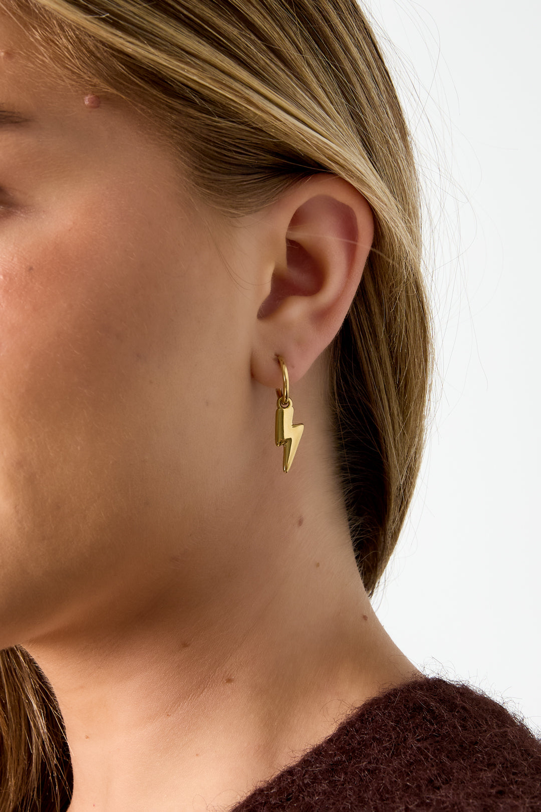 Ohrhänger aus Edelstahl, unregelmäßige Form, schlichte Alltags-Serie, Damenschmuck