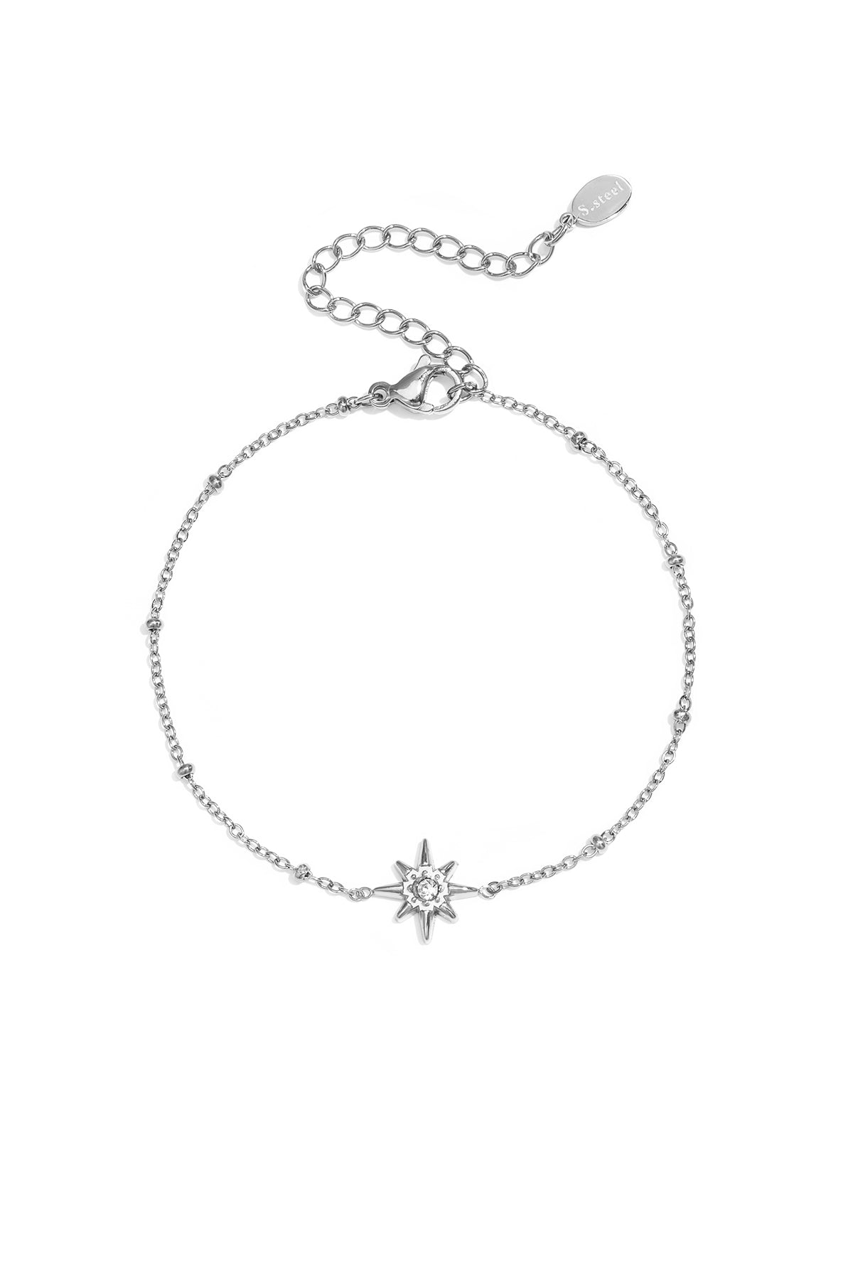 Armband mit Perlen und Sternschnuppe mit Stein
