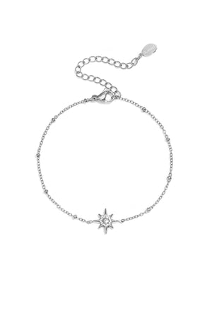 Armband mit Perlen und Sternschnuppe mit Stein