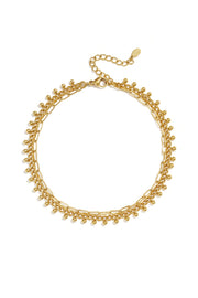 Edelstahl-Fußkettchen, schlichte und lässige Serie, Damenschmuck