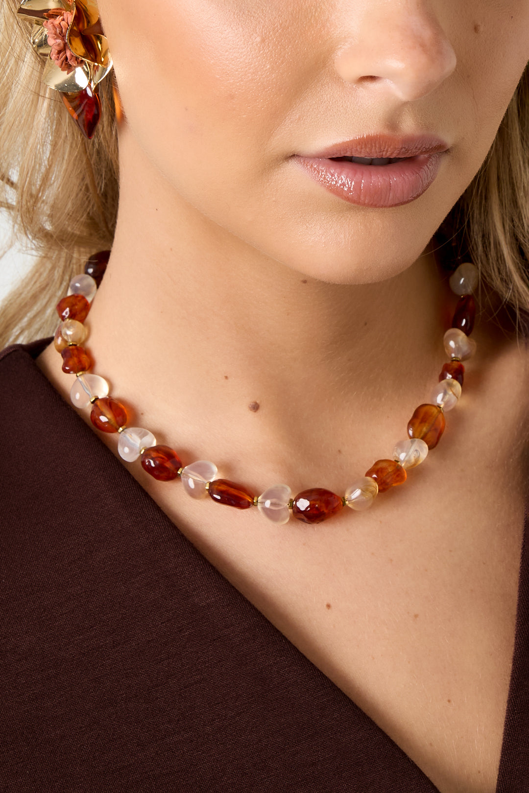 Acryl Perlen Halsketten Perlen Casual Täglich Einfache Serie frauen schmuck
