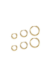 Ohrring-Sets aus Edelstahl, geometrische Form, schlichte Alltags-Serie, Damenschmuck