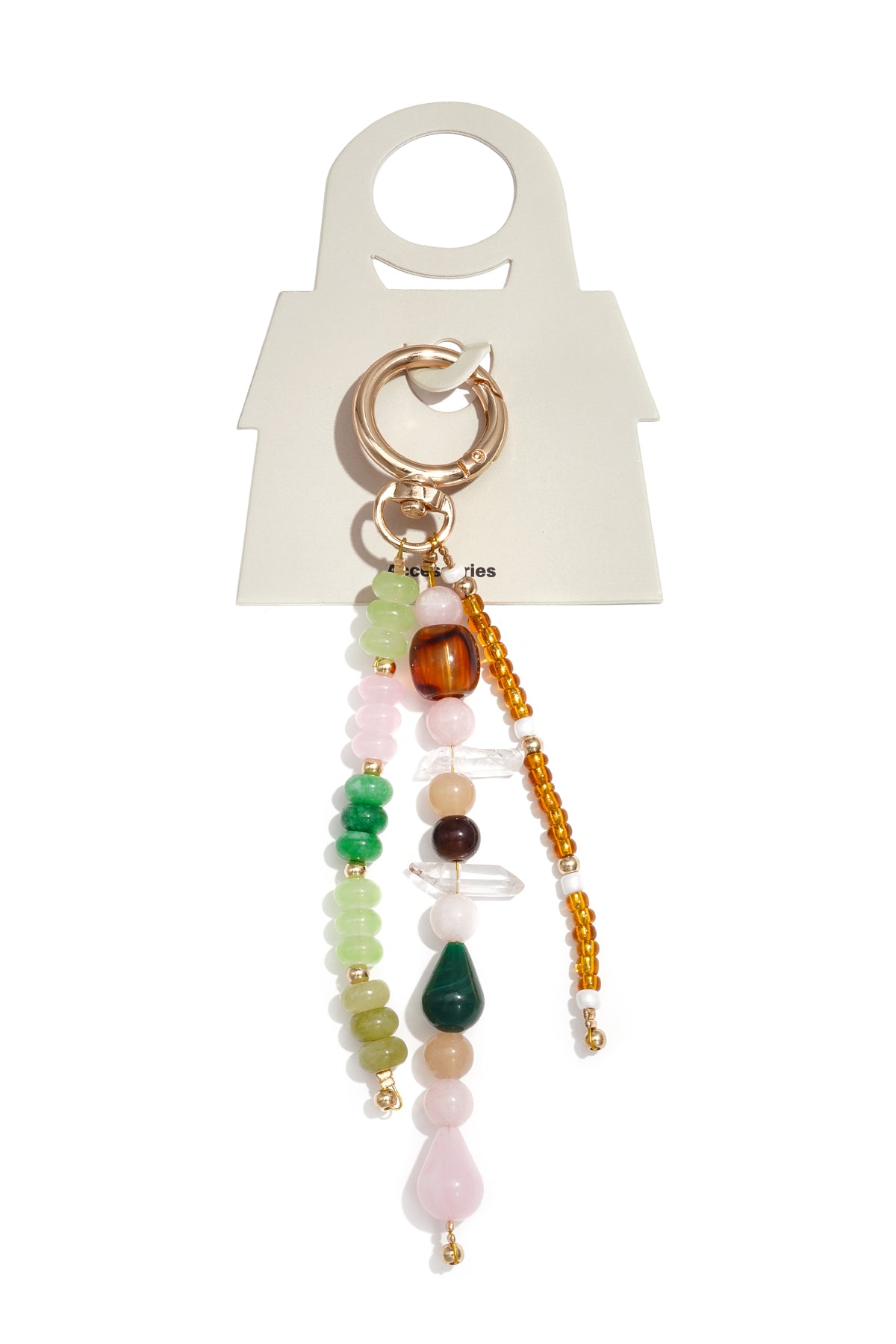 Taschenanhänger, Perlen, lässiges Glas, Alltagsaccessoires