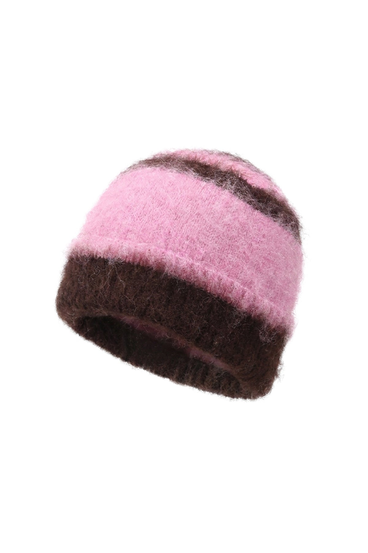 Gestreifte Beanie, lässiges Polyester, Alltagsaccessoire