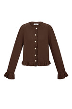 Elegant Viscose Knit Cardigan for Spring/Summer