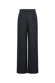 Gewebte Polyesterfasern Damen Gerade Hosen Elegantes Karomuster Herbst/Winter