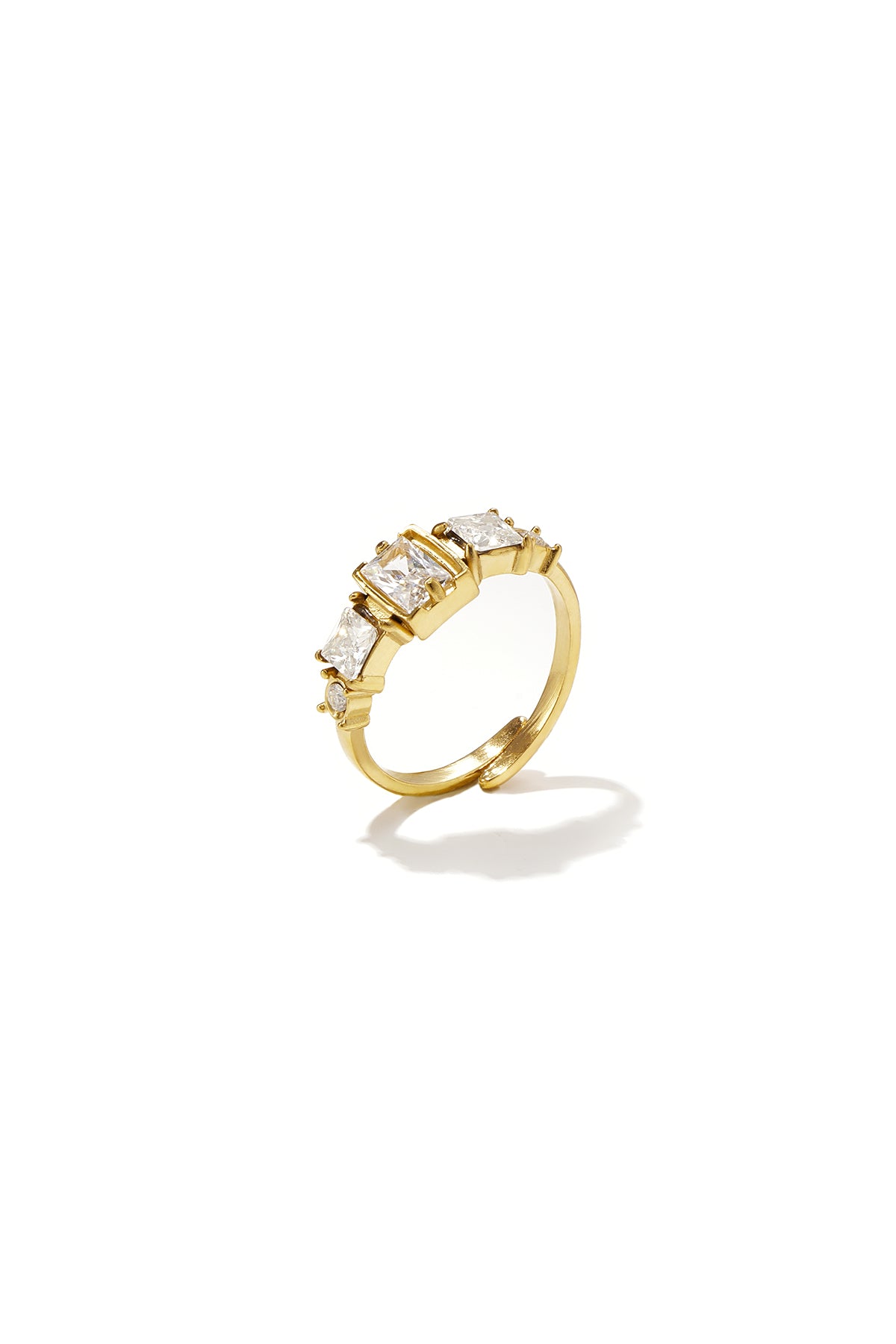 Minimalistische Ringe aus Edelstahl, geometrische Form, schlichte Alltags-Serie, Damenschmuck