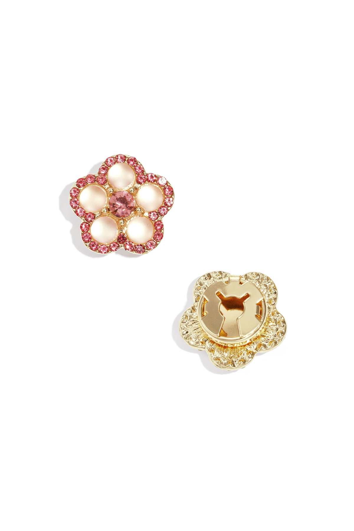Manschettenknöpfe aus Legierung, Blumenmuster, lässig-schlichte Serie, Damenschmuck