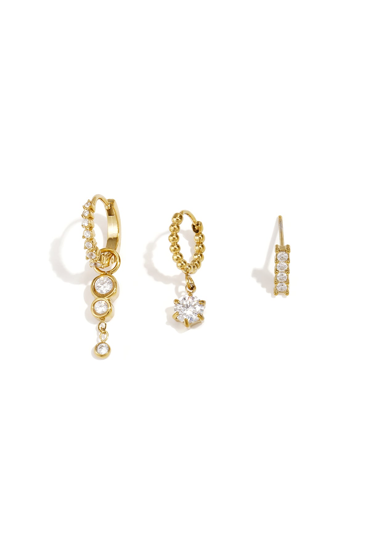 Edelstahl-Ohrring-Sets, schlicht und elegant, Serie „Damenschmuck“