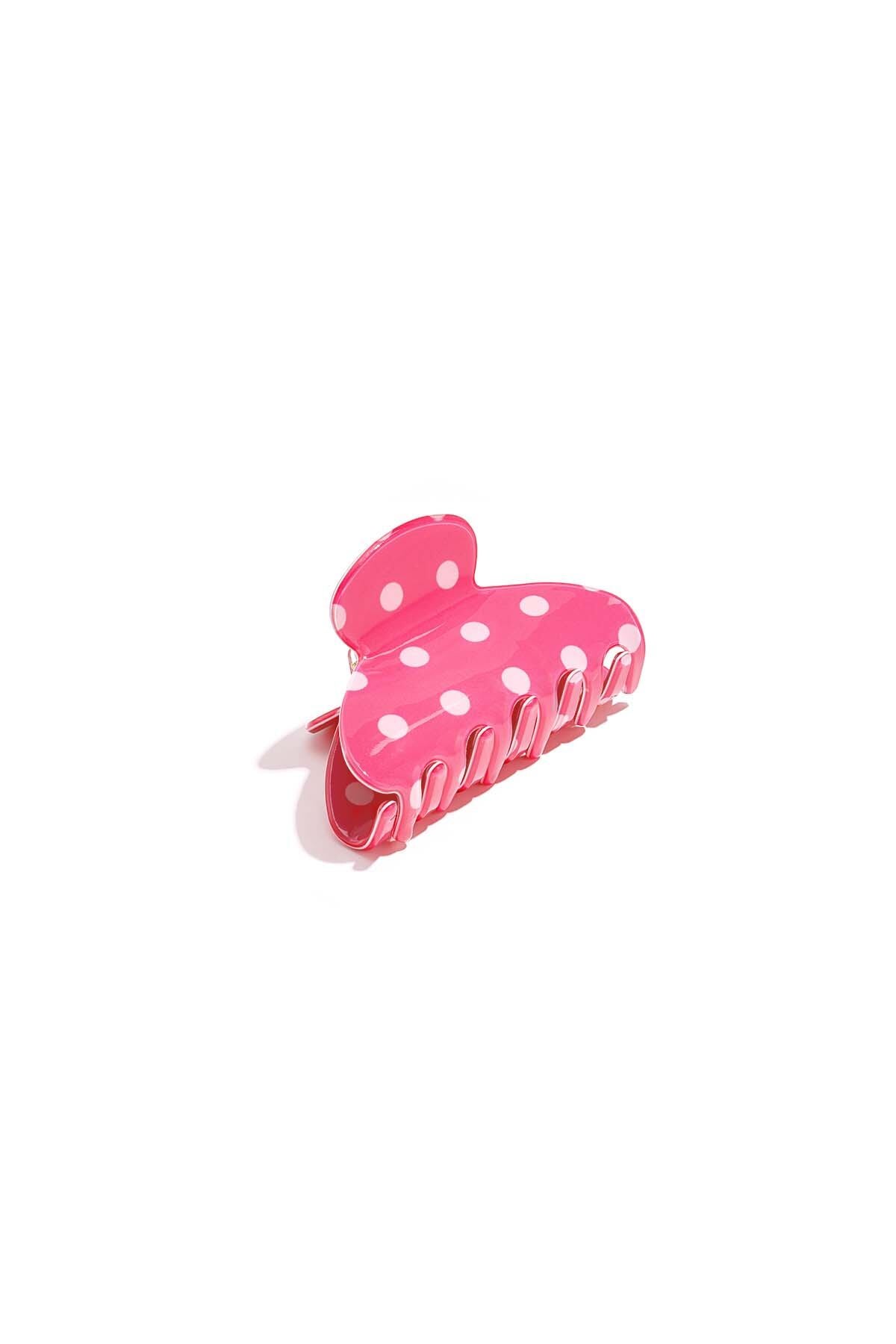 Haarspangen mit Polka-Dots, Alltags-Imitation aus Acetatfolie, Alltagsaccessoires