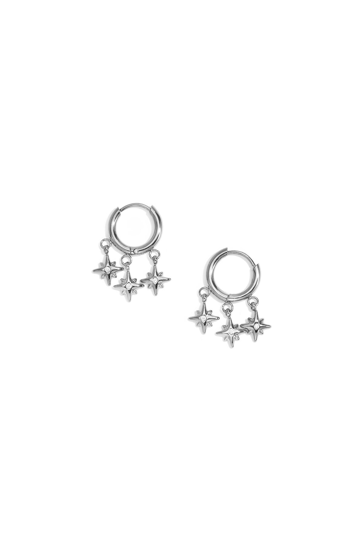 Ohrhänger aus Edelstahl, geometrische Form, schlichte Serie, Damenschmuck