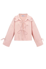Gimme Cotton Bow Jacket: Spring/Summer Casual Elegance